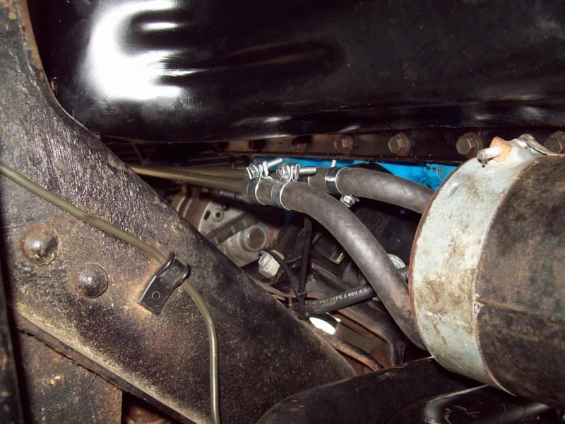 Transmission cooler line routing